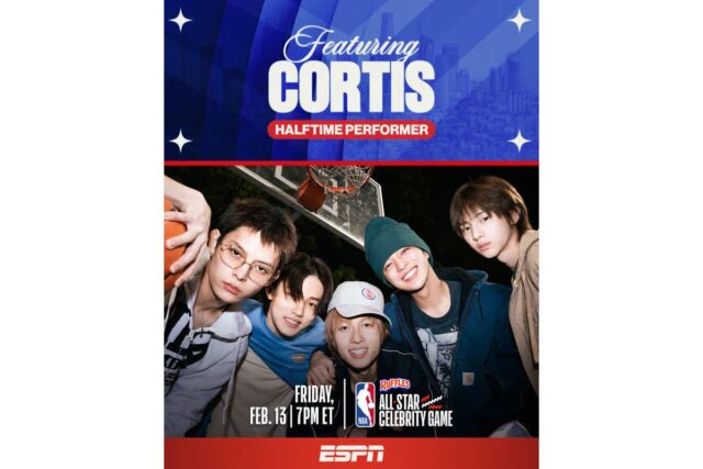 코르티스, NBA 올스타 셀러브리티 게임 하프타임쇼 공연… K팝 최초
