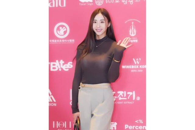 [NF포토] 1회 VIP 인플루언서 파티, 피트니스 선수 이예슬의 당당한 포즈와 세련된 의상 돋보여