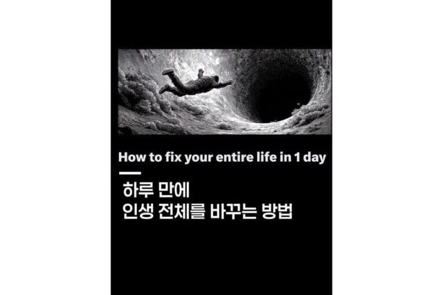 하루 만에 인생 전체를 고치는 법