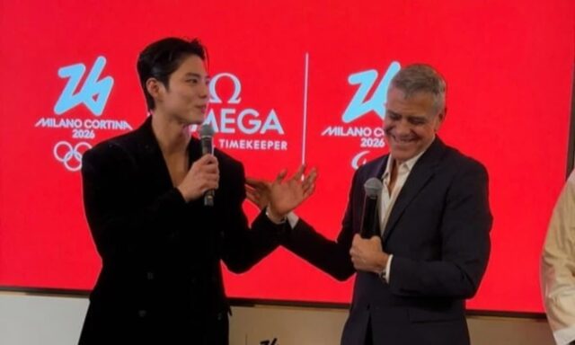 [포토&] 박보검, 조지 클루니 밀라노서 완성된 세기의 투샷 “너무 잘생겨서 절망”