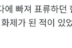 바다에 빠진 부산사람을 구해준 거북이