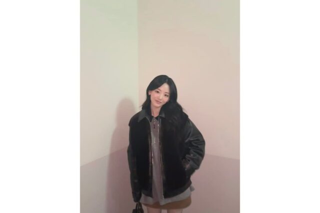 겨울 요정 강림 조이현, 무스탕 하나로 완성한 역대급 분위기 겨울룩