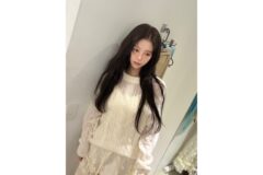 청순 미모 결정판 노정의, 화이트 펀칭 니트로 완성한 겨울 니트