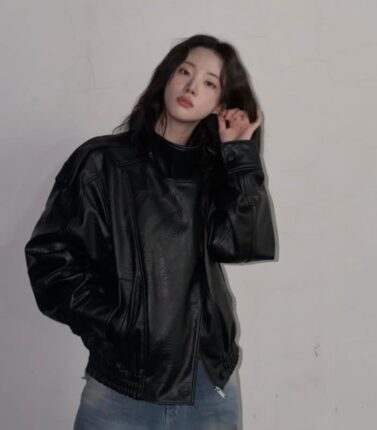 ‘옷 잘 입는 여자들’은 기본템인 가죽자켓 평생 써먹는 코디법