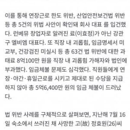 노동법 위반 확인된 런던베이글뮤지엄 근황
