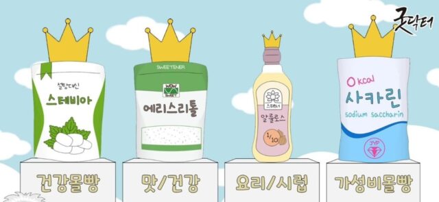 말티톨 얘기가 은근 자주 나와서 대체당 정리