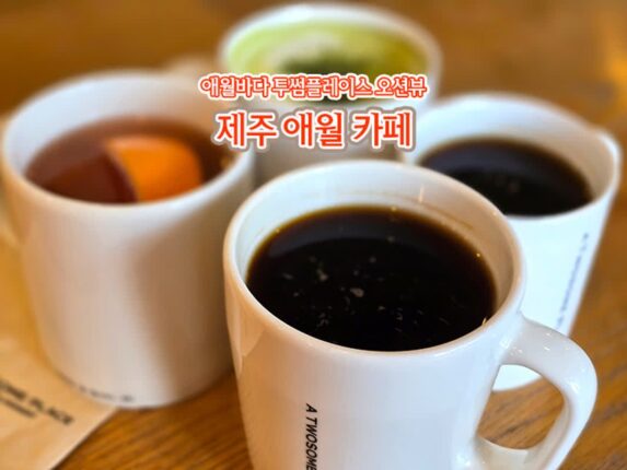제주도 여행 애월 바다 투썸플레이스 제주 애월 카페
