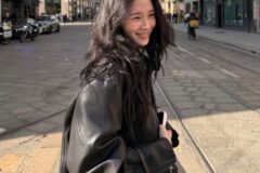 이렇게 가죽자켓이 예쁘다고? 핀터레스트 갈아엎은 박규영 구찌 코디 근황