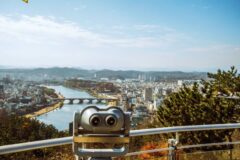 선학산전망대에서 바라본 진주시 전경, 가는 방법·진주 여행 꿀팁 코스 소개