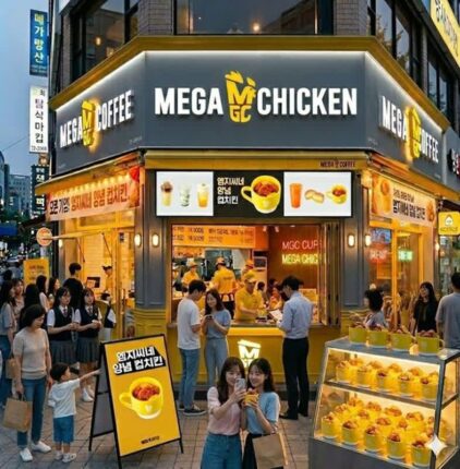 메가MGC커피, ‘엠지씨네 양념 컵치킨’ 선출시…카페에서 치킨 즐긴다