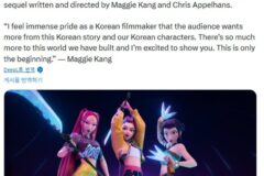 진짜 합니다! 넷플릭스 역대 흥행작 ‘케데헌2’ 제작 공식 발표…매기 강·크리스 애펄헌즈 듀오 복귀