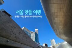 서울 핫플 여행 동대문 디자인 플라자 DDP 동대문 역사관