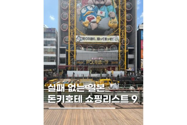 후쿠오카 돈키호테 쇼핑리스트 일본 기념품 추천템 9개