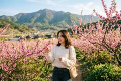 “싱싱한 대게만 유명한 곳이 아니였네요” 전국에 단 하나밖에 없는 복사꽃 명소