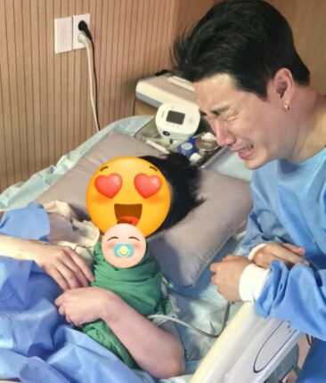 눈물바다 된 분만실… 래퍼 산이 진짜 아빠 됐다