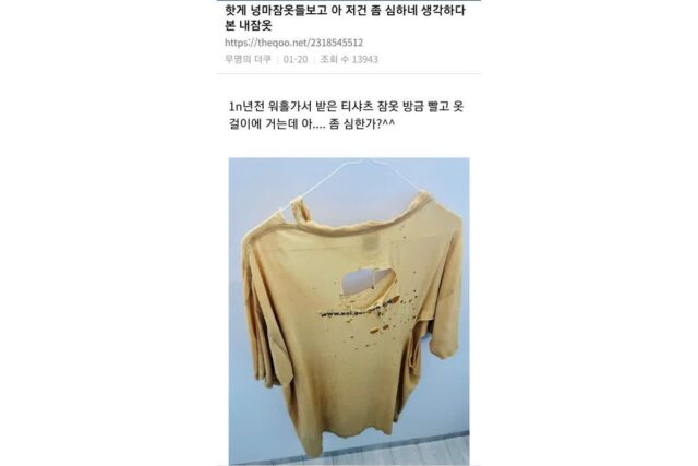이런 옷 가지고있는 사람들 은근히 많음