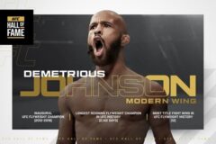 ‘플라이급 전설’ 드미트리어스 존슨, UFC 명예의 전당 헌액