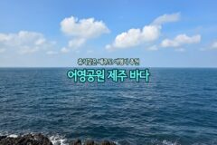 휴식 같은 제주도 여행지 추천 어영 공원 제주 바다