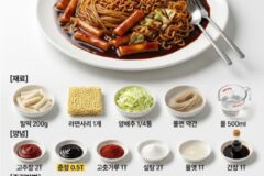 떡볶이 맛집 7곳과 최대한 비슷하게 만들어먹는 레시피