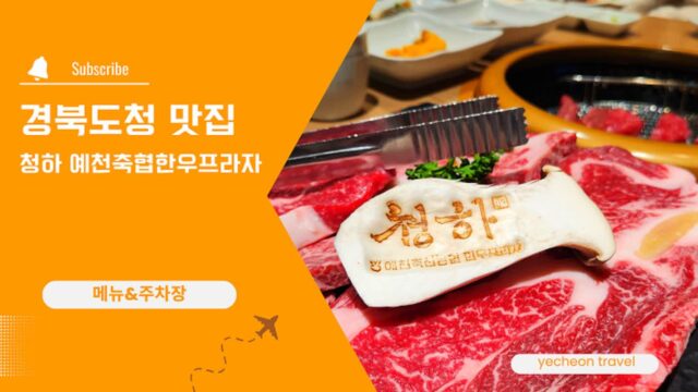 경북 도청 맛집 청하 예천축산농협한우프라자 한우 코스 메뉴 가격 주차 후기 국내 맛집 여행