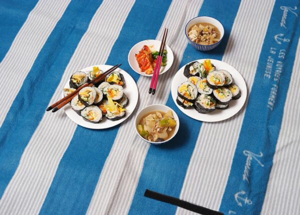 봄 소풍 나들이 도시락 만드는법, 참치김밥 만들기