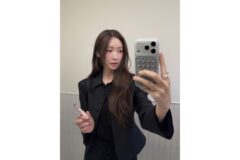 “범접 불가한 올블랙의 카리스마” 차정원 자켓 하나로 증명한 압도적인 패션 감각