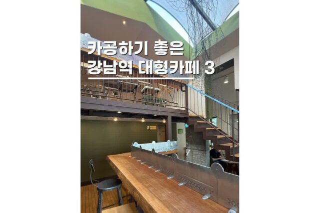 강남역 놀거리 작업하기 좋은 테라스 카페 TOP 3