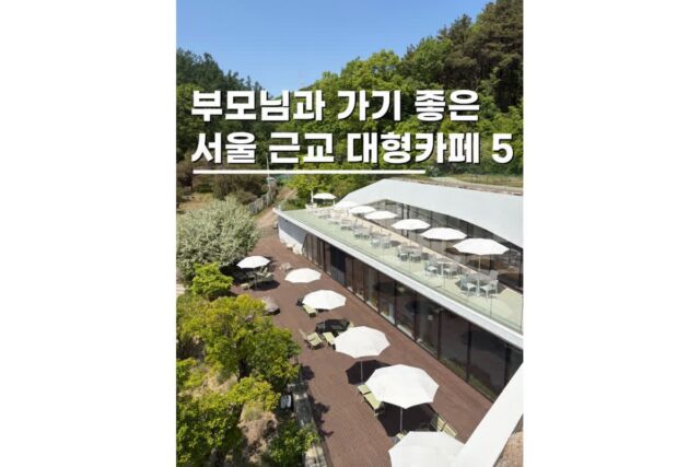 서울 근교 가볼만한곳 부모님도 좋아하는 대형카페 5