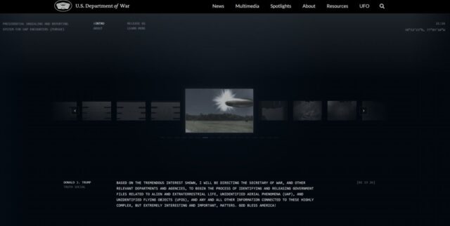 미국 국방부에서 공개한 금속 UFO 사진