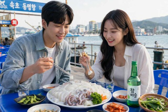 “날것 그대로의 노포 감성 야장!” 속초 오징어 난전 싯가로 야무지게 즐기기