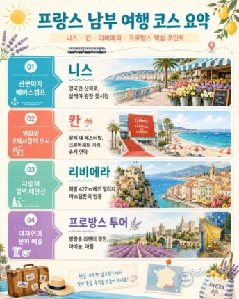 프랑스 남부 여행 니스 칸 프로방스 리비에라 여름휴가 코스