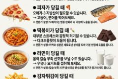 특정 음식이 당길 때 몸이 보내는 건강 신호와 대체 식품 모음