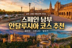 세비야 그라나다 말라가 자유여행 스페인 남부 안달루시아 코스 추천