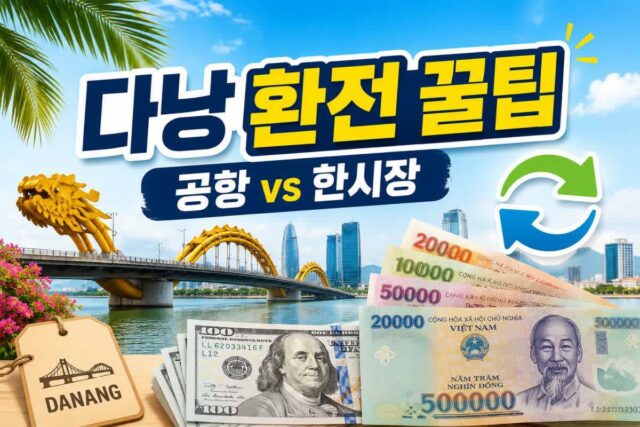 다낭 환전 우대 꿀팁 총정리! 공항 환전소 vs 한시장 금은방 비교 및 필수 주의사항