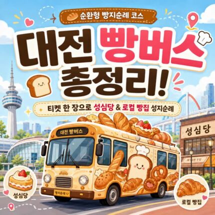 대전 빵버스 총정리! 티켓 한 장으로 성심당 및 로컬 빵집 성지순례