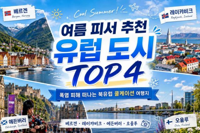 여름 피서 추천 유럽 도시 TOP 4 폭염 피해 떠나는 북유럽 쿨케이션 여행지