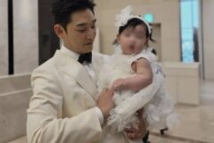 결혼 발표한지 보름만에 베일에 싸인 숨겨온 딸 공개한 배우