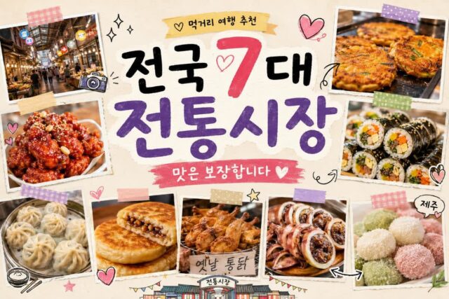 “맛은 보장합니다” 전국 7대 전통시장 추천