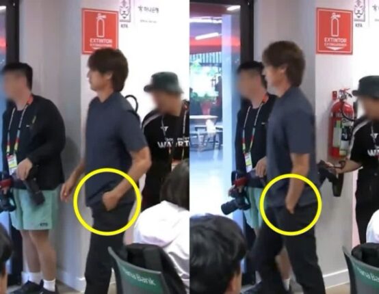 사퇴보다 더 논란된 ‘그 장면’…홍명보 감독 회견 태도