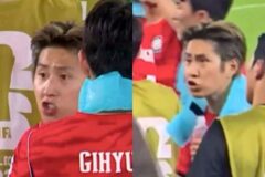 지고 있는데 ‘수비수’ 투입…이강인 입모양 “재성이형 들어와야돼” 추정