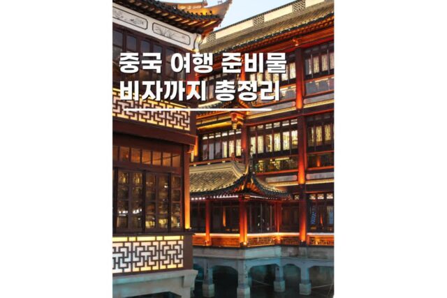 중국여행준비물 비자 및 필수 어플 포함 체크리스트 총정리