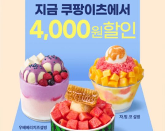 [리얼푸드] 쿠팡이츠에선 더 싸게…설빙 여름 프로모션