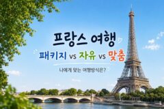 프랑스 패키지여행 vs 자유여행 vs 맞춤여행, 뭐가 나을까요?
