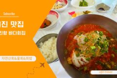 울진 맛집 추천 울진항 바다회집 자연산 물회 먹고 울진항 벽화마을까지