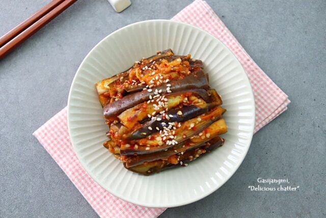 가지무침 레시피 전자레인지 가지찌기 가지나물반찬
