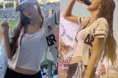 워터밤에서 못 봐 아쉬웠는데… 야구장을 흠뻑쇼로 만든 ‘썸머퀸’ 권은비 (연예뉴스)