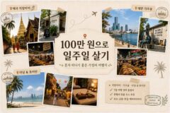 100만 원으로 일주일 살기 가능한 나 홀로 가성비 여행지!