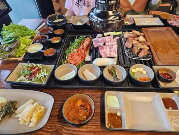 장기동 맛집 삼겹살 푸짐하게 나오는 돈푸더그릴