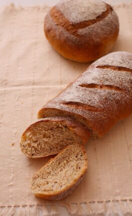 빵반죽 쉬운 오렌지주스 100% 통밀빵 만들기