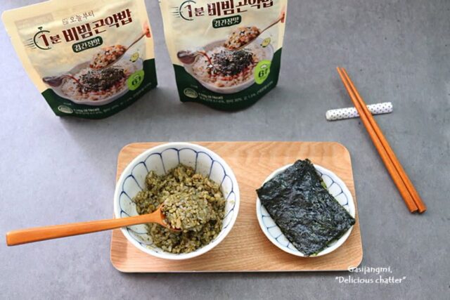 맛있는 현미곤약밥 정지선 셰프 PICK 오늘부터 1분 비빔곤약밥 김간장맛